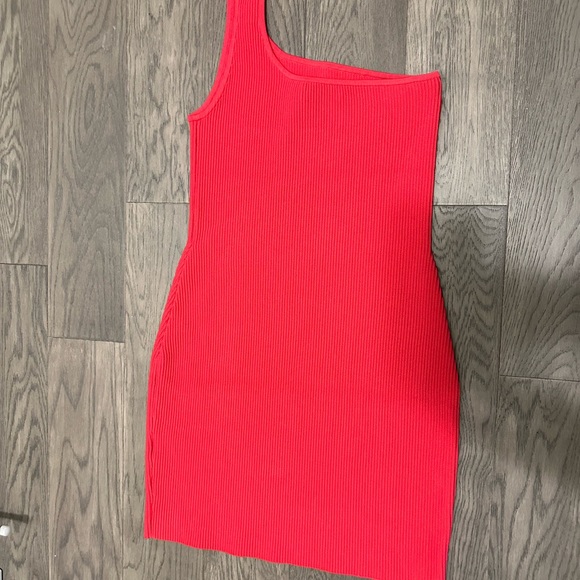 Aritzia Babaton Sculpt Knit One-Shoulder Dress - Picture 3 of 5